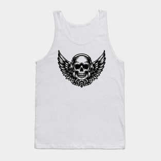 rock skull wings Tank Top